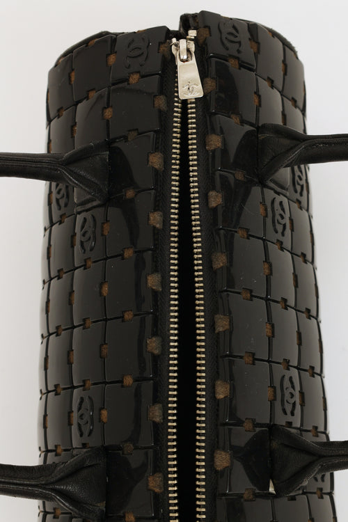Chanel Black Lucite Lambskin Puzzle Bag