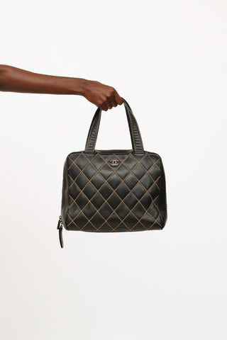 Chanel Black Quilted Leather Bag