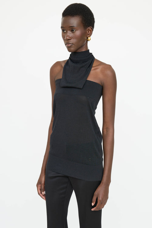 Chanel 2003 Knit Tie Top