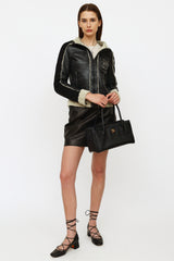 Chanel Black Excecutive Cerf Tote Bag