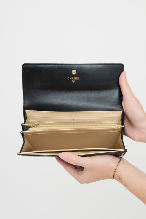 Chanel 2013 Camellia Long Wallet