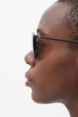Chanel Black & Gold 5382 Circular Sunglasses