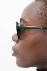 Chanel Black & Gold 5436-Q Aviator Sunglasses