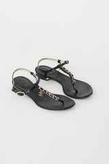 Chanel-Black-Gold-Chain-CC-T-