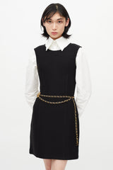 Chanel Fall 2001 Black & Gold Chain Belt