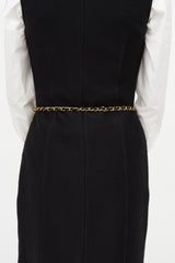 Chanel Fall 2001 Black & Gold Chain Belt