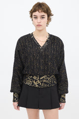Chanel Pre-Fall 2019 Tweed Graffiti Sweater