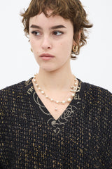 Chanel Pre-Fall 2019 Tweed Graffiti Sweater