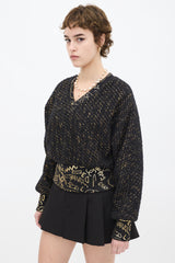 Chanel Pre-Fall 2019 Tweed Graffiti Sweater