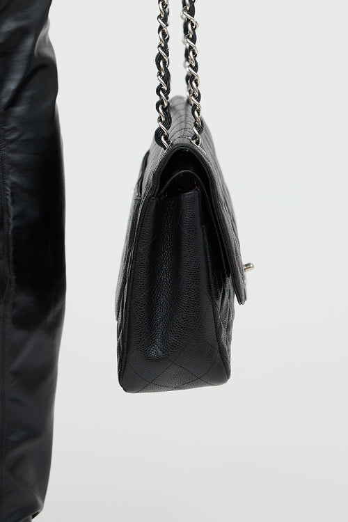 Chanel 2011 Caviar Jumbo Double Flap Bag