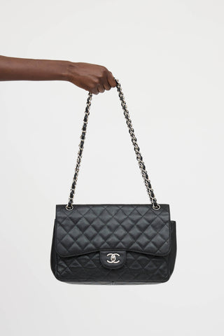Chanel 2011 Caviar Jumbo Double Flap Bag