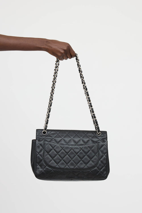 Chanel 2011 Caviar Jumbo Double Flap Bag