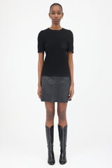 Chanel 2024 Ribbed CC Clover Top