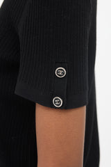 Chanel 2024 Ribbed CC Clover Top