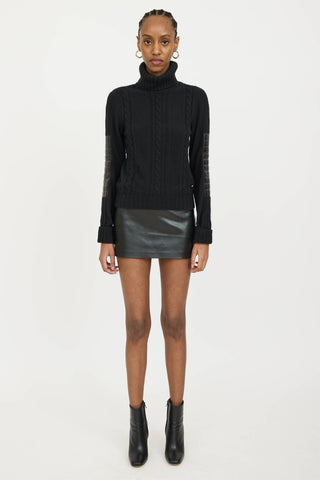 Chanel FW 2001 Cashmere Knit Turtleneck Sweater