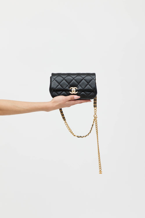 Chanel SS 2022 Leather Melody Waist Bag