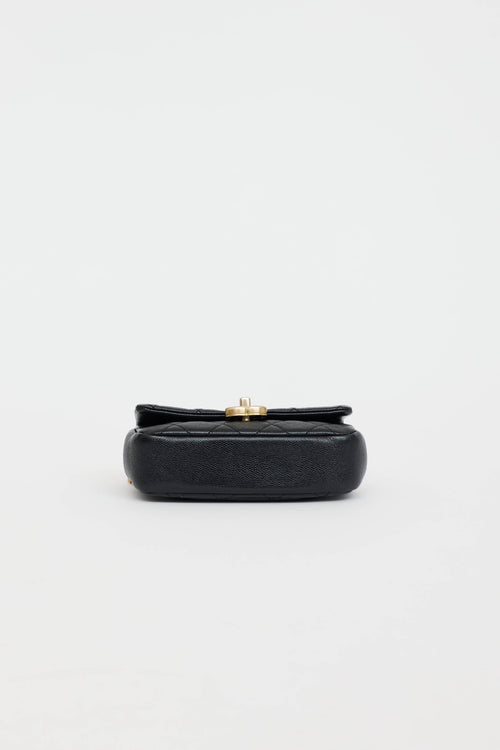 Chanel SS 2022 Leather Melody Waist Bag