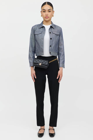 Chanel SS 2022 Leather Melody Waist Bag