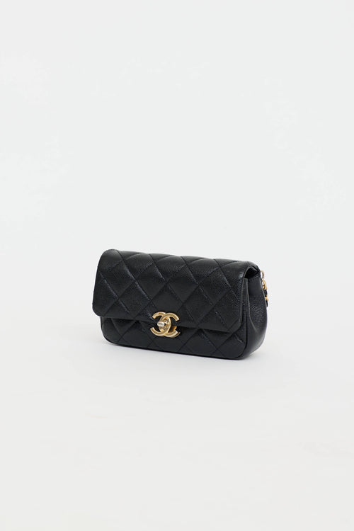 Chanel SS 2022 Leather Melody Waist Bag