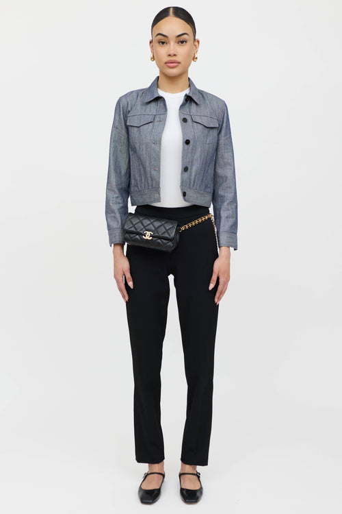 Chanel SS 2022 Leather Melody Waist Bag