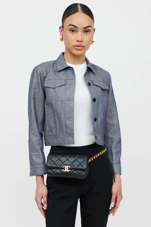 Chanel SS 2022 Leather Melody Waist Bag