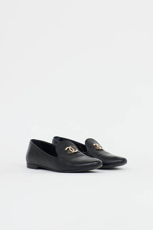 Chanel 2019 Leather CC Loafer