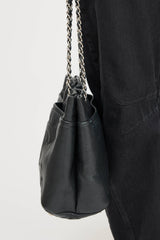Chanel 2009 Leather Timeless Soft Shopper Tote Bag
