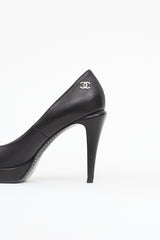 Chanel Cap Toe Platform Pump