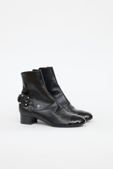 Chanel Buckle Ankle Boot