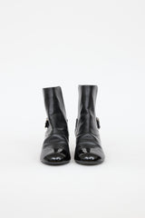 Chanel Buckle Ankle Boot