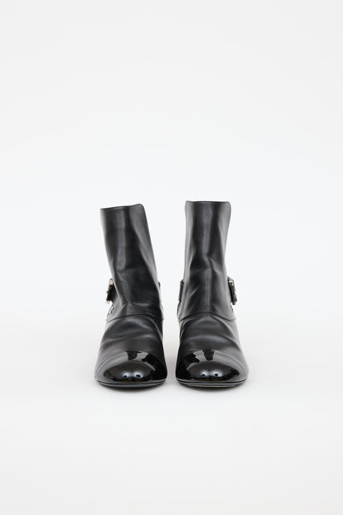 Chanel Buckle Ankle Boot