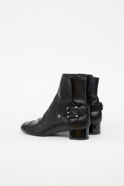 Chanel Buckle Ankle Boot