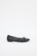 Chanel Suede Scalloped Flat