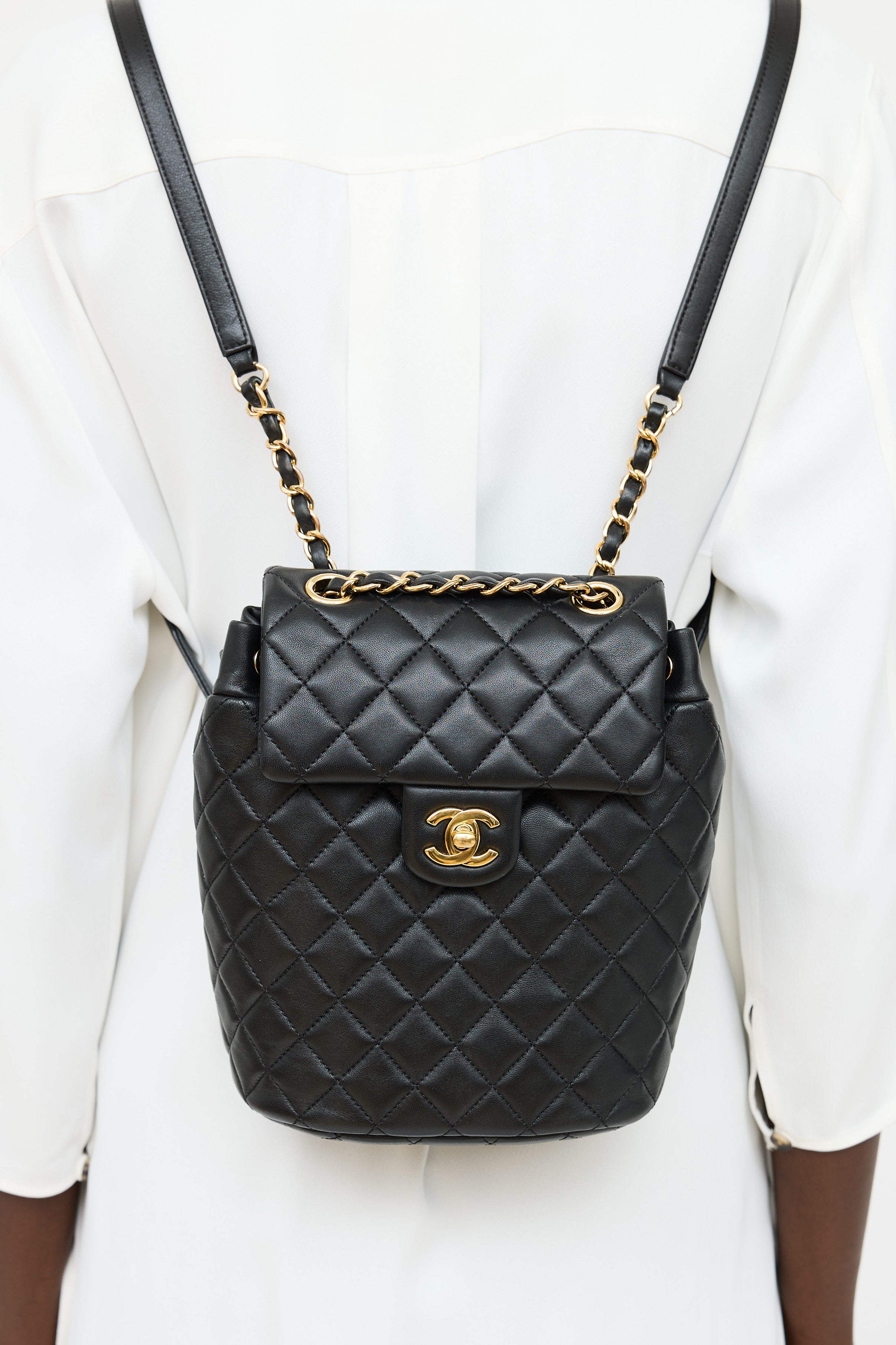 Chanel // 2019 Mini Urban Spirit Leather Backpack – VSP Consignment