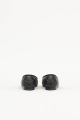 Chanel Leather Quilted CC Ballet Flat