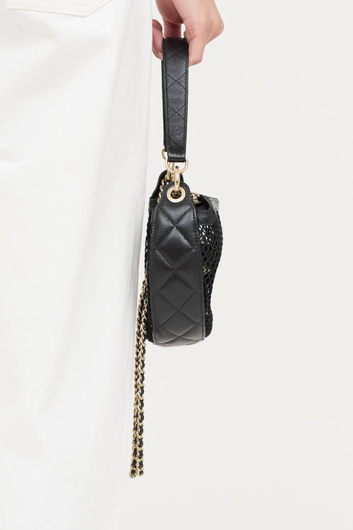 Chanel 2025 Mesh Leather Chain Bag