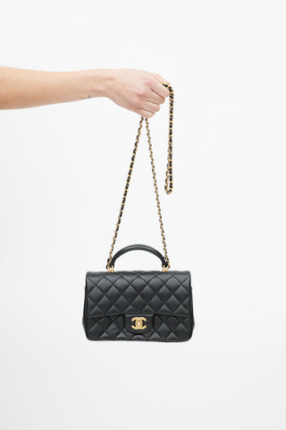 Chanel Black Mini Classic Flap Crossbody Bag