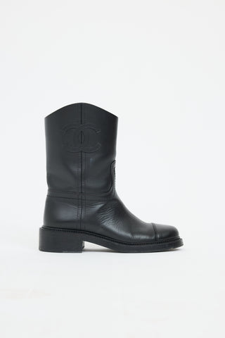 Chanel CC Mid Moto Boot