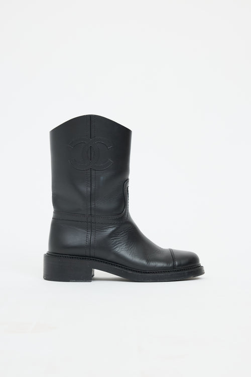 Chanel CC Mid Moto Boot