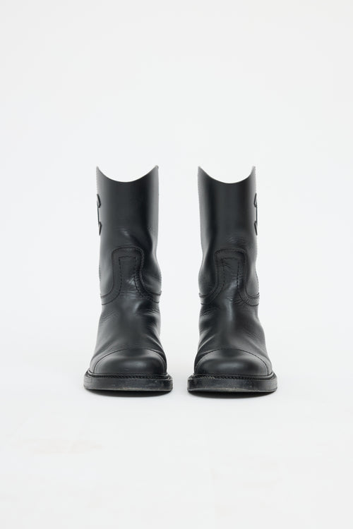 Chanel CC Mid Moto Boot
