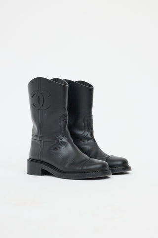 Chanel CC Mid Moto Boot