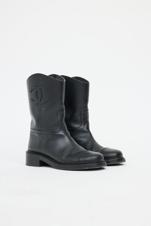 Chanel CC Mid Moto Boot