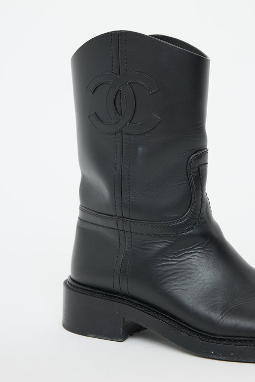 Chanel CC Mid Moto Boot