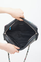 Chanel 2015/16 Black & Multicolour Leather & Tweed Easy Fantasy Flap  Bag