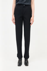 Chanel FW 2002 Wool Slim Leg Trouser