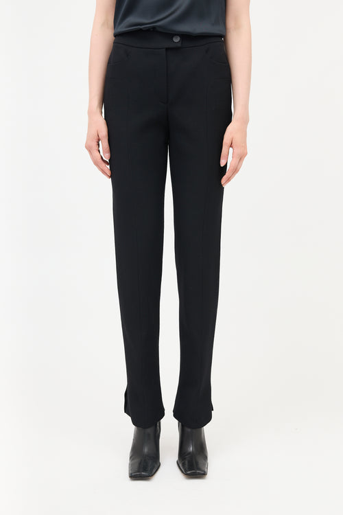 Chanel FW 2002 Wool Slim Leg Trouser