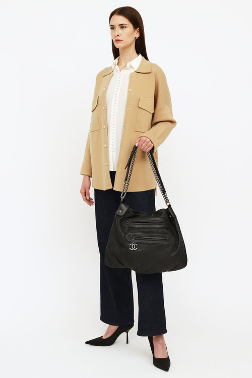 Chanel Black Paris/Edinburgh Shoulder Bag