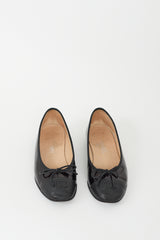Chanel Deep Burgundy Patent CC Ballet Flat