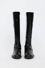 Chanel 2007 Patent Leather Riding Boot
