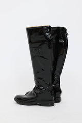 Chanel 2007 Patent Leather Riding Boot